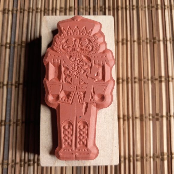 PSX F-211 Christmas Nutcracker Tin Soldier Rubber Stamp - Picture 2 of 3